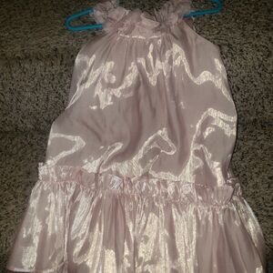 Halabaloo Satin pink kids top